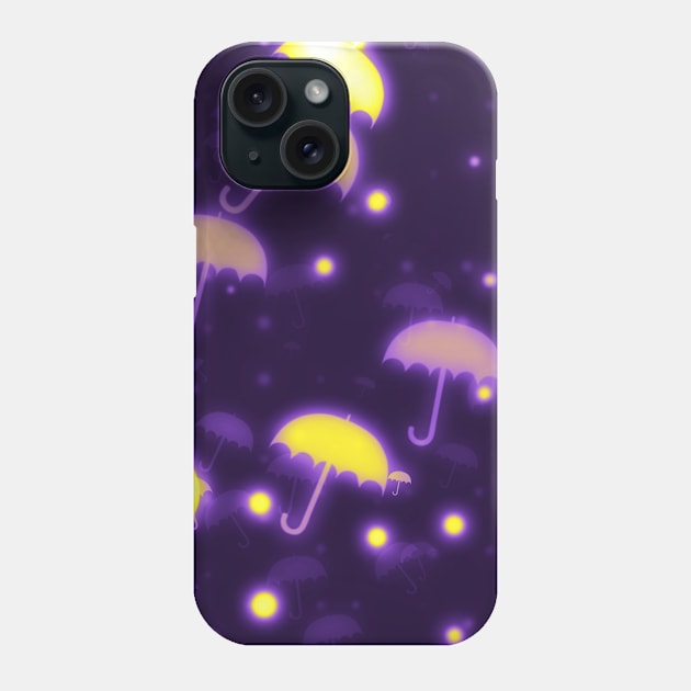 Nonbinary Pride Glowing Umbrellas Phone Case by VernenInk