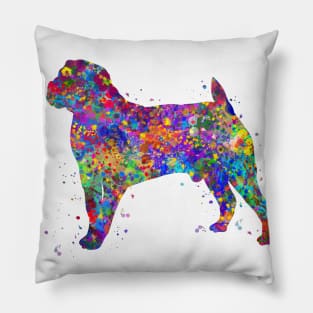 Boerboel dog watercolor Pillow