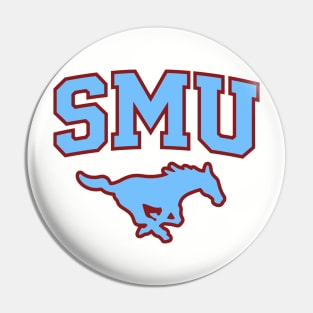 SMU Maroon Logo & Blue Peruna Pin