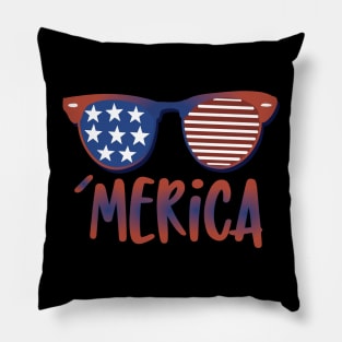 'Merica American Flag Sunglasses Pillow