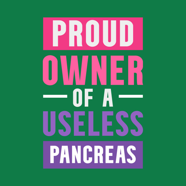 Disover Proud Owner Useless Pancreas Diabetics Awareness - Diabetes Awareness - T-Shirt