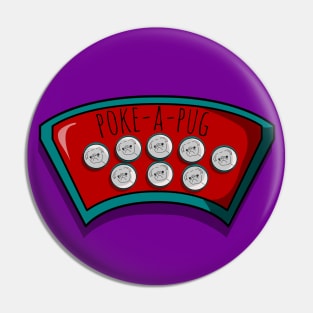 Poke-A-Pug Whack-A-Mole Game Pin