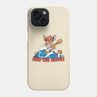 Kayaking kangaroo Phone Case