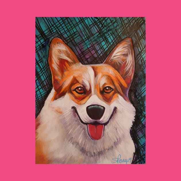 Corgi Queens dog by StephaniePerryArt