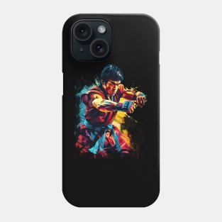 Bruce lee kung fu WPAP Art Phone Case