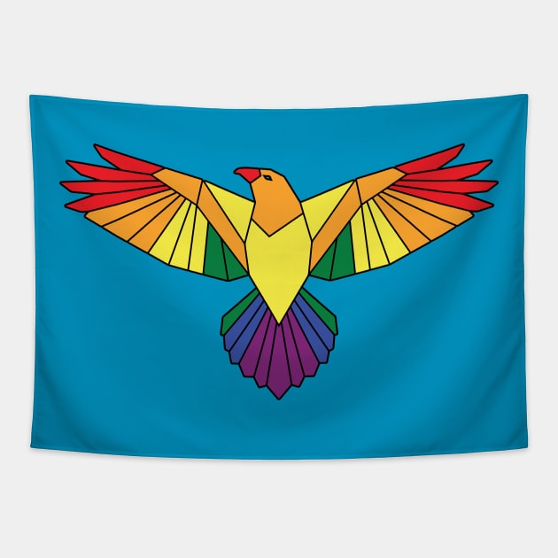 Bird of Pride Tapestry by JHughesArt