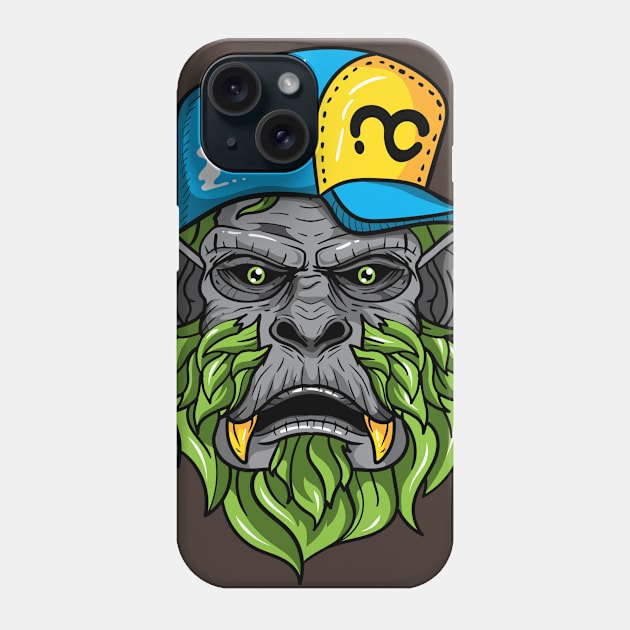 Old Hip Monkey Phone Case by nelsoncancio