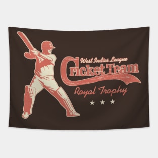 Vintage West Indies Cricket League Tapestry