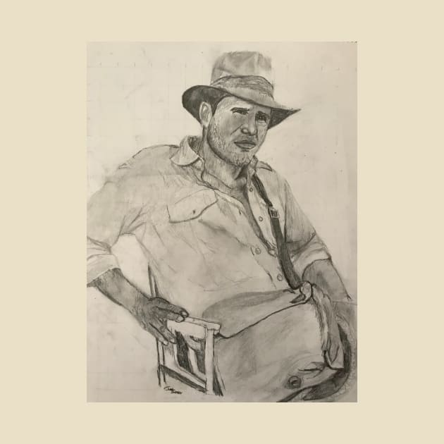 Indy Drawing by JmacSketch