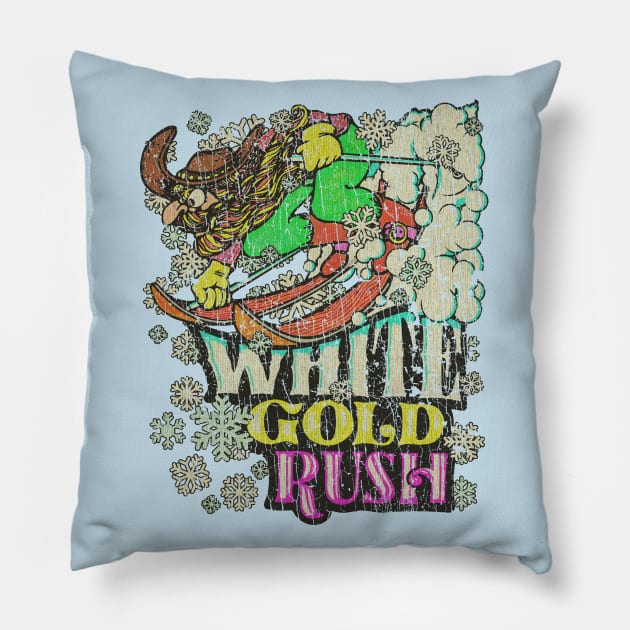 White Gold Rush 1982 Pillow by JCD666