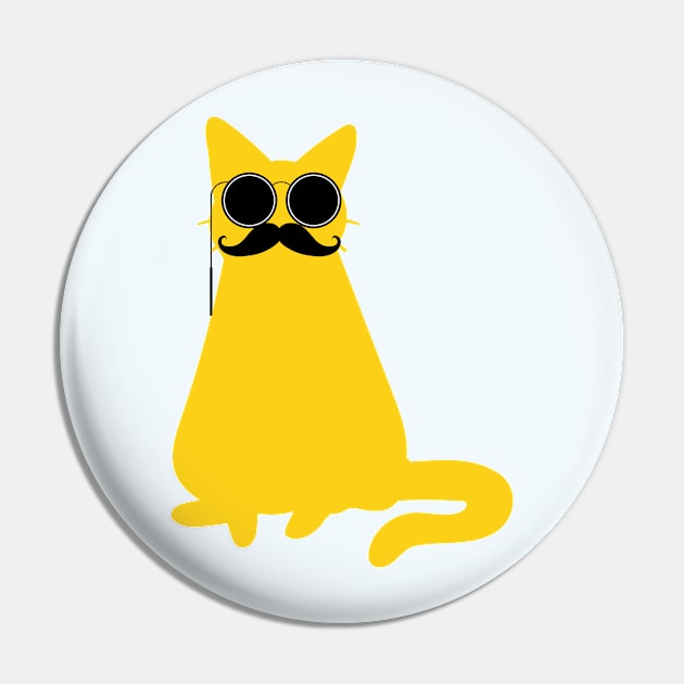 funny yellow cat with a big mustache and sunglasses Pin by MertoVan