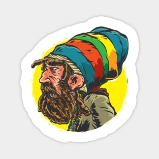 One Love, One Sun: Reggaehead Rasta Gear Magnet