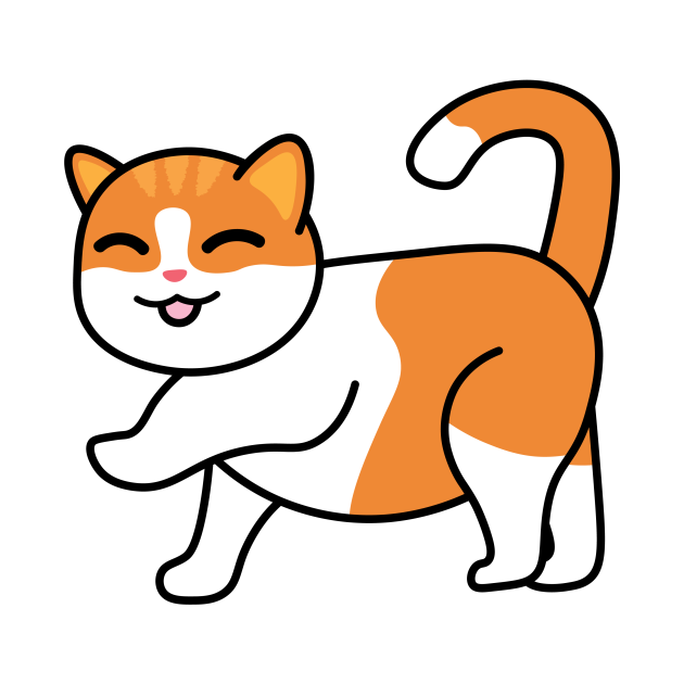  Fat  Chonky Cat  Walking  Chonker Maska TeePublic PL