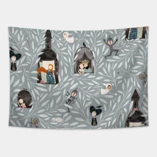 Sleeping Beauty Grey Tapestry