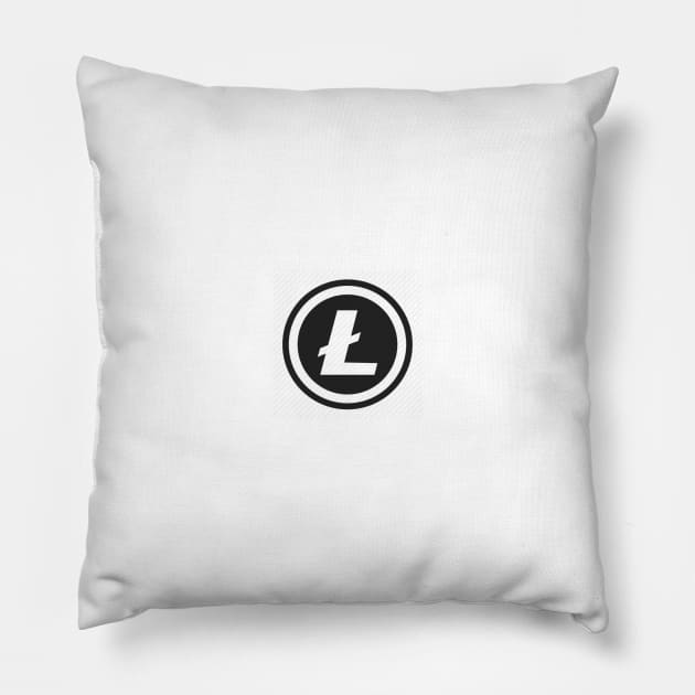 Litecoin Logo Pillow by CryptographTees