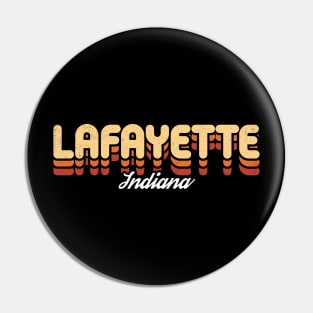 Retro Lafayette Indiana Pin