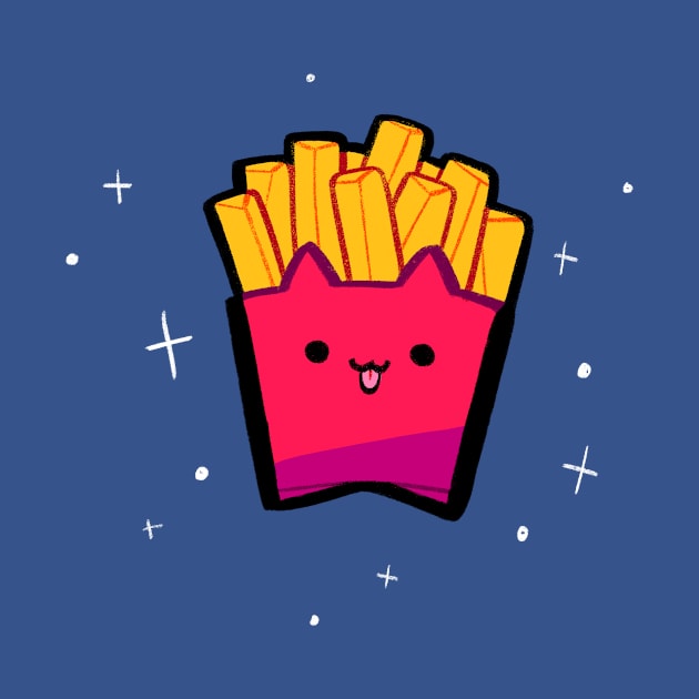 Cat Fries by giraffalope