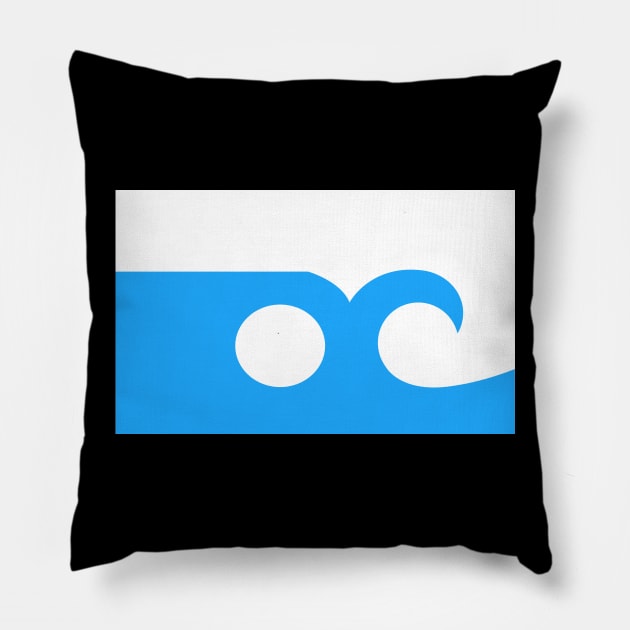 Ocean City Pillow by Wickedcartoons