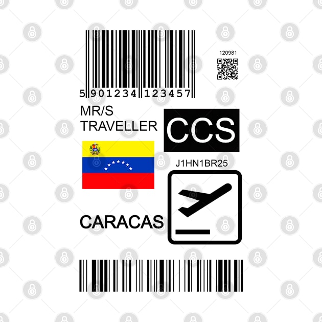 Caracas Venezuela travel ticket by Travellers