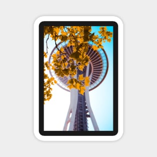 Space Needle In The Fall Magnet