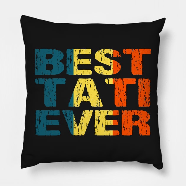 Romanian Best Tati Ever Dad Father Romania Flag Pillow by Nirvanibex