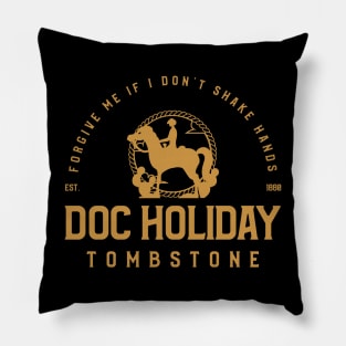 TOMBSTONE DOC HOLIDAY T-SHIRT Pillow