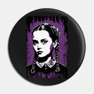 Wednesday Addams painting - Limited! Pin