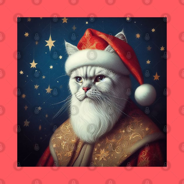 Santa Cat by PetitMuseau