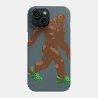 Bigfoot Wearing Crocs Phone Case