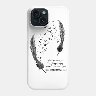 Birds feather Phone Case