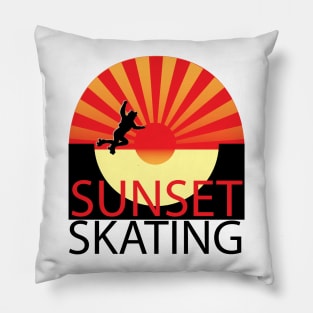 Sunset Skating Pillow