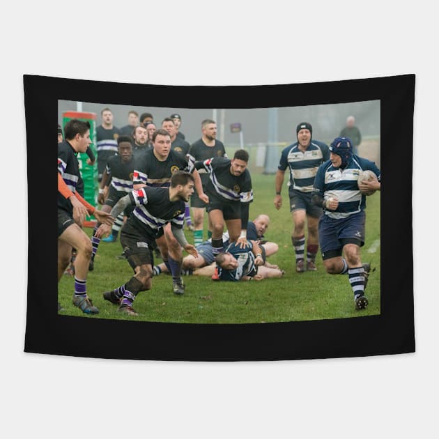 Rugby Tapestry by Z Snapper