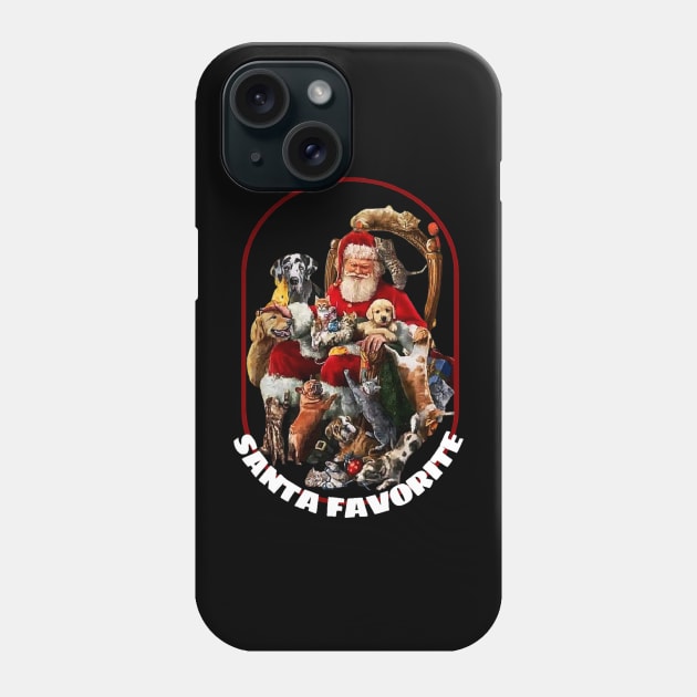 santa's favorite : animal christmas Phone Case by hot_issue