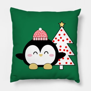 Christmas Kawaii Penguin Pillow