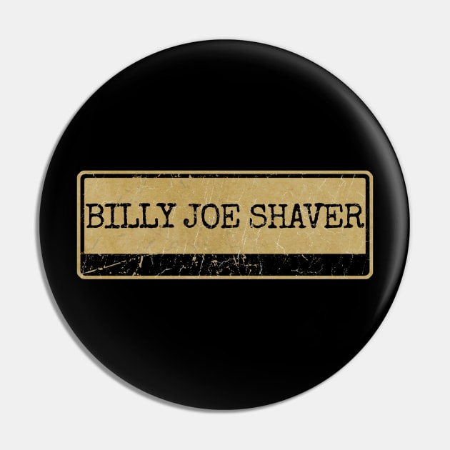 Aliska text black retro - Billy Joe Shaver Pin by Aliska