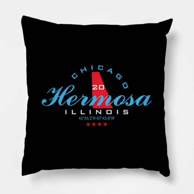 Hermosa Chicago Pillow by caravalo
