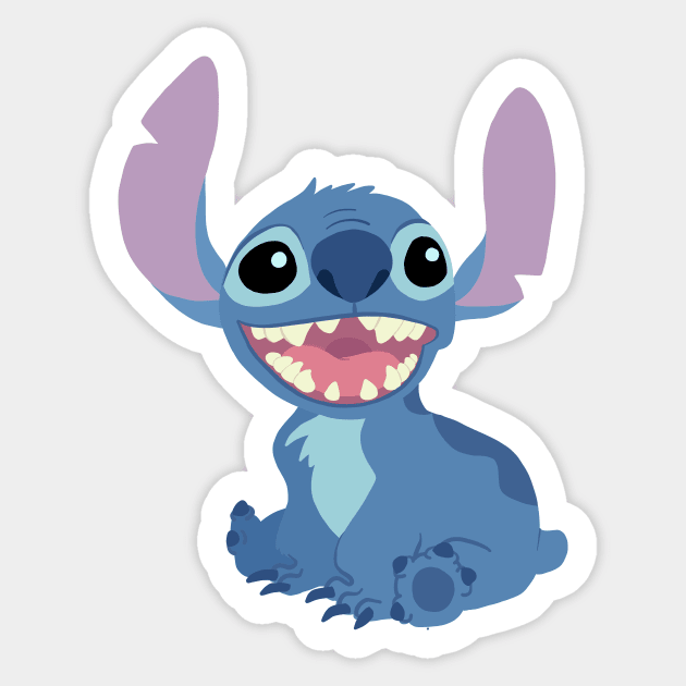 Experiment 626 Stitch 3 Die-Cut Vinyl Sticker by James Art Ville