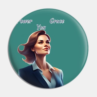 Power, Grace, You. World Women's Day 2 Pin