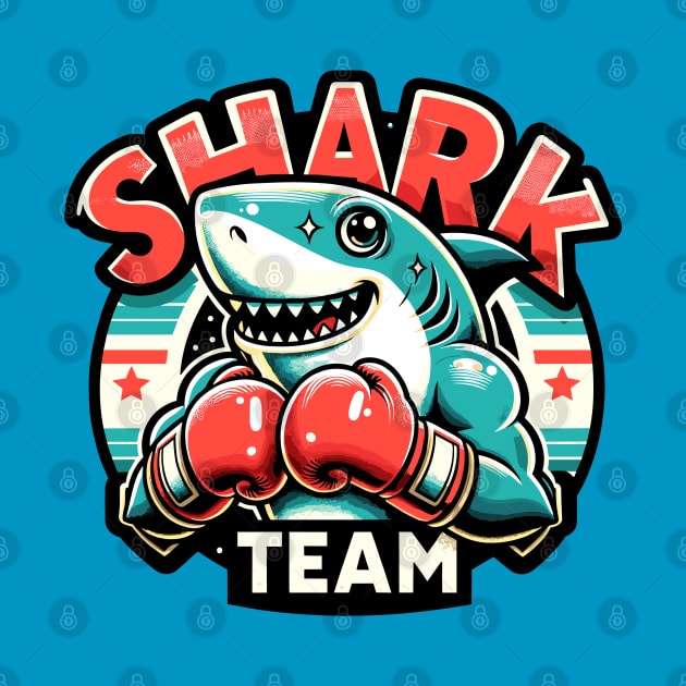 Shark with boxing gloves by Art_Boys