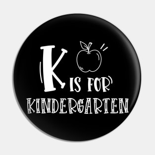 K is for Kindergarten Pin