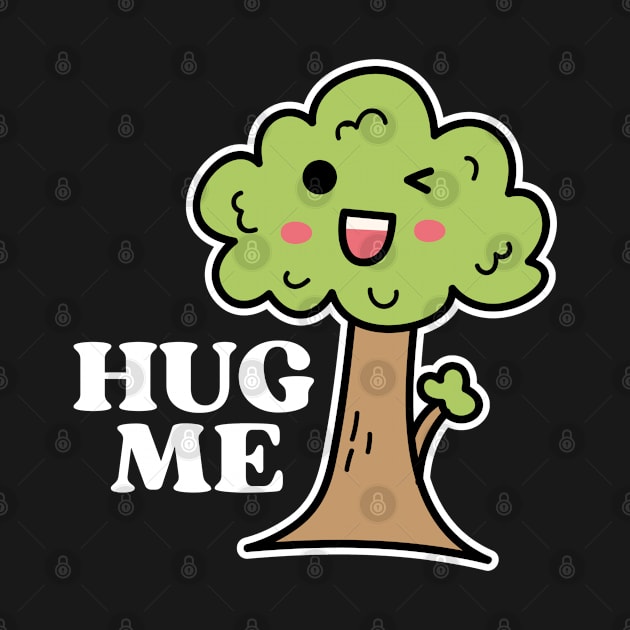 Hug Me Kawaii Tree Hugger by Illustradise