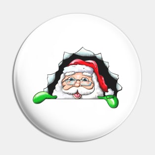 Santa Claus End 2020 happily 3D gift v2 Pin