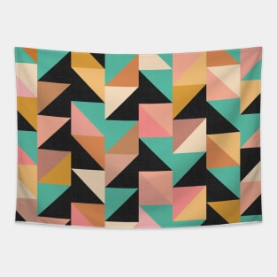 Geometric Shapes - Boho Vibes No.001 / Cozy, Vintage, Summery Shades Tapestry