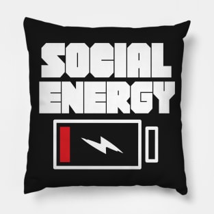 Social Energy Level Pillow