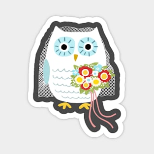 Owl Bride Magnet