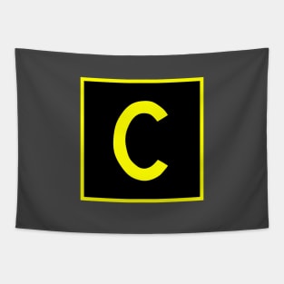 C - Charlie - FAA taxiway sign, phonetic alphabet Tapestry