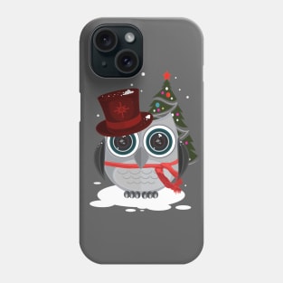 Top Hat Owl - Christmas Phone Case