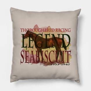 Seabiscuit - Thoroughbred Racing Legend Pillow