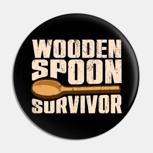 Wooden Spoon Survivor Pin