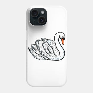 White Swan Phone Case